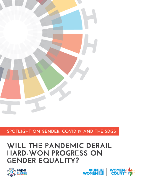 Spotlight on gender, COVID-19 and the SDGs: Will the pandemic derail hard-won progress on gender equality?
