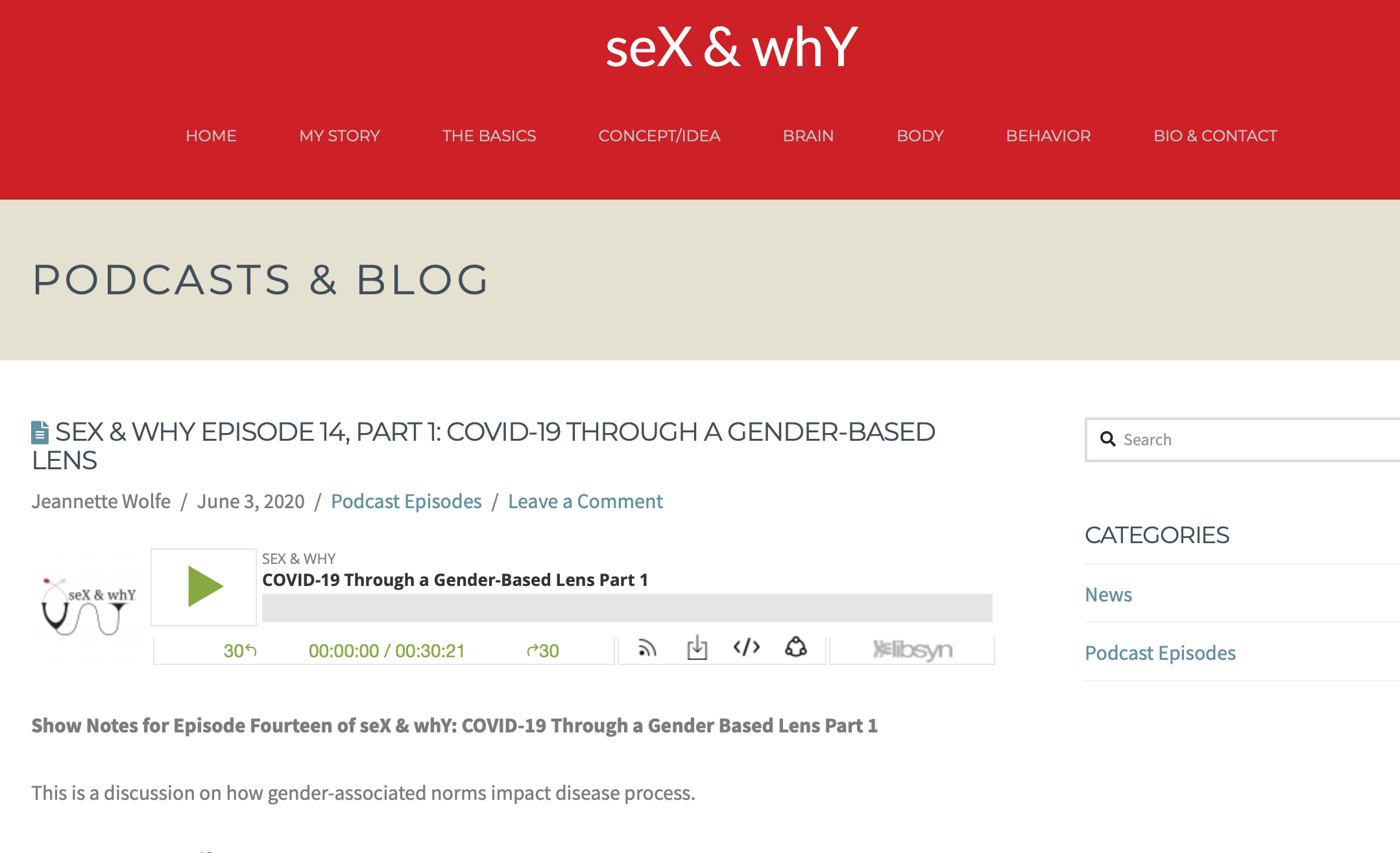 seX & whY episode 14, part 1- COVID-19 through a gender-based lens