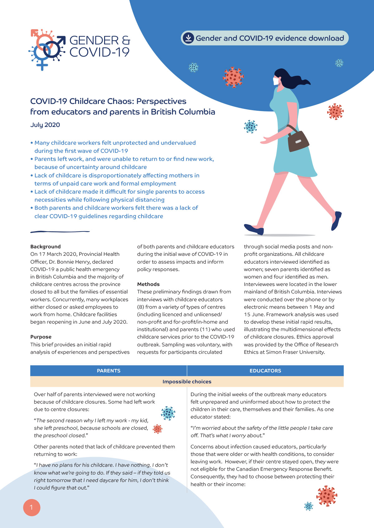 COVID-19 Childcare Chaos: Perspectives from educators and parents in British Columbia
