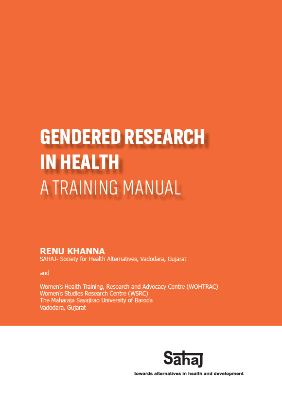 Gendered research in health: A training manual