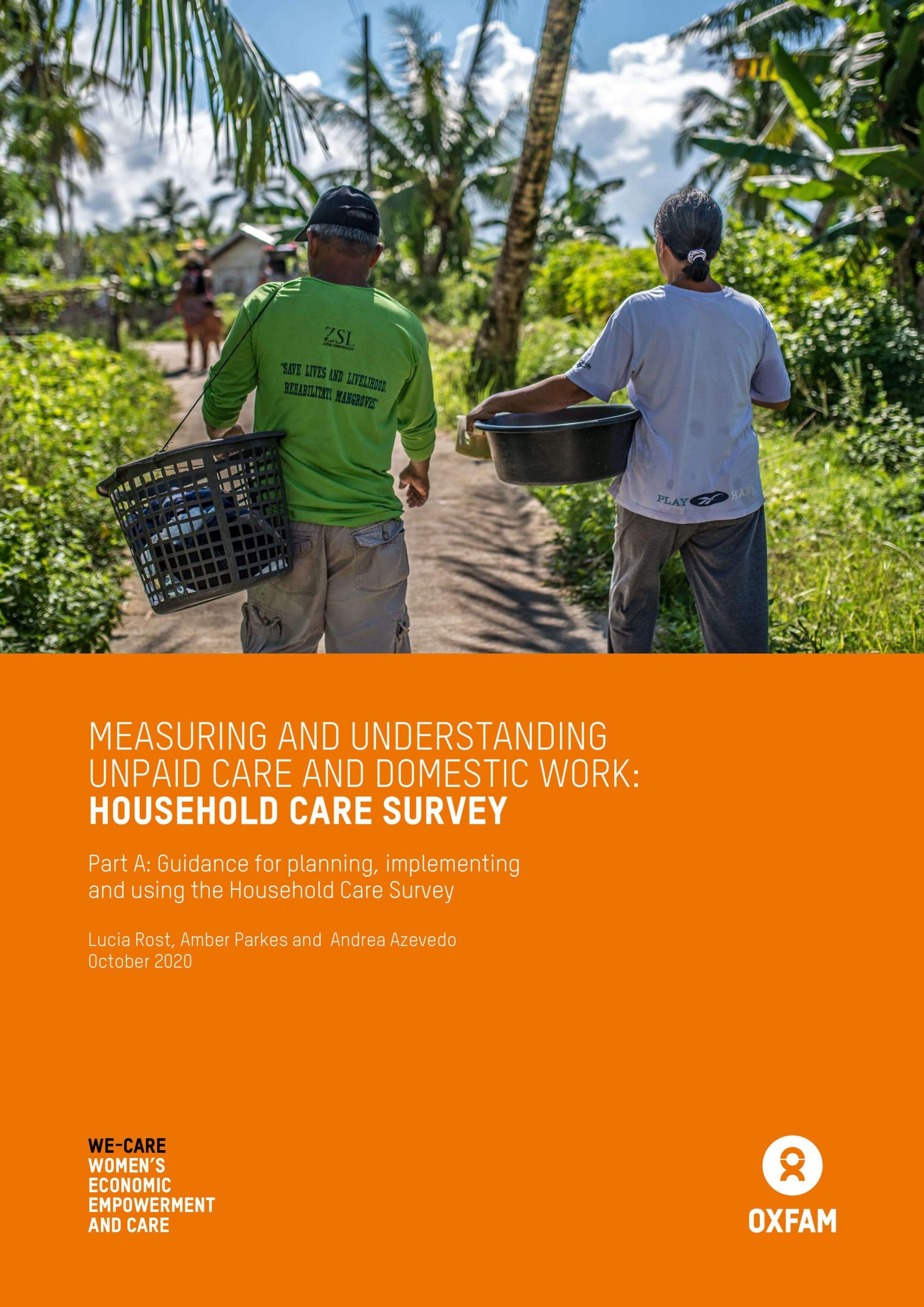 Measuring and understanding unpaid care and domestic work: Household care survey toolkit