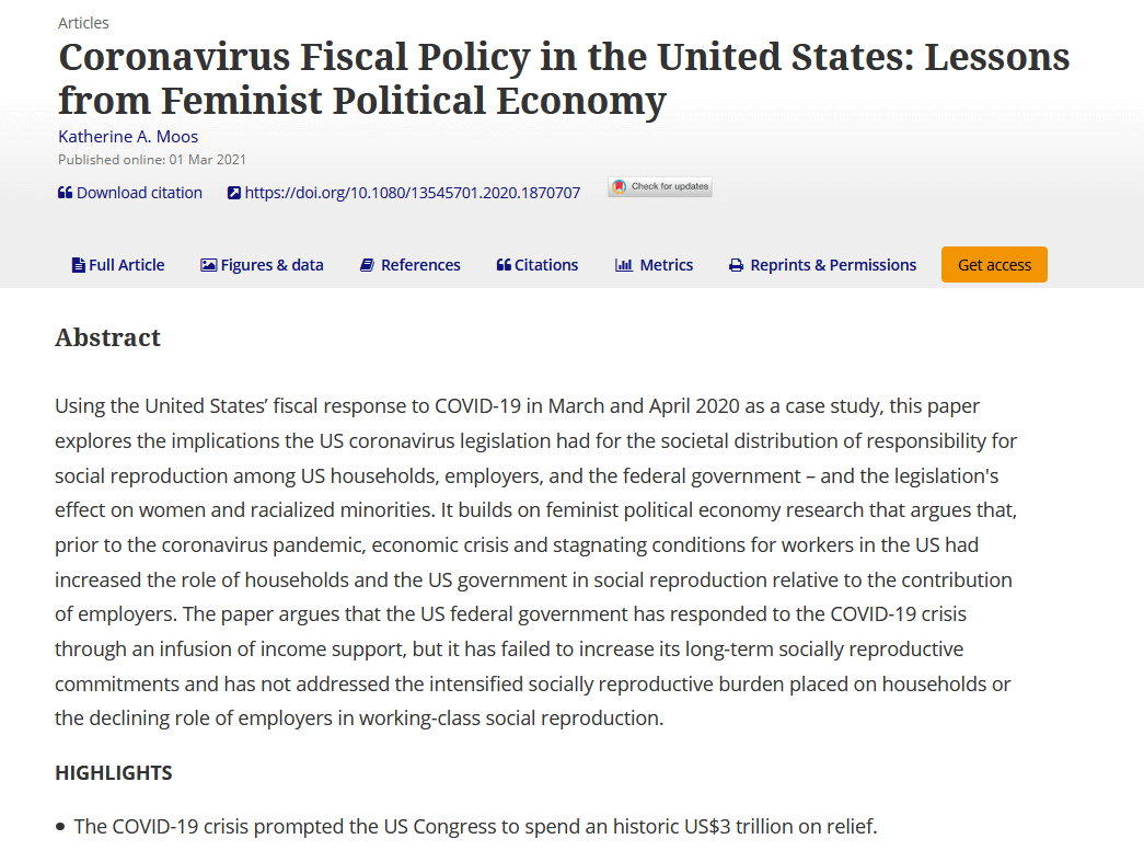 Coronavirus fiscal policy in the United States