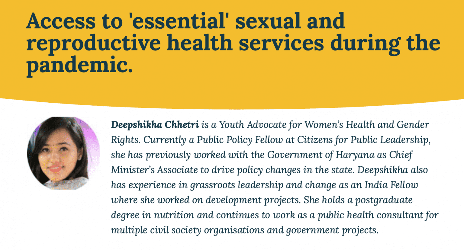 Access to essential sexual and reproductive health services during the ...