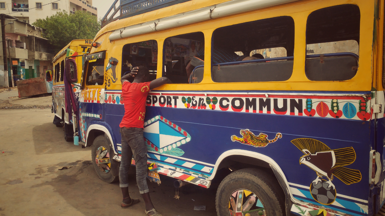 Traffic bus in Africa