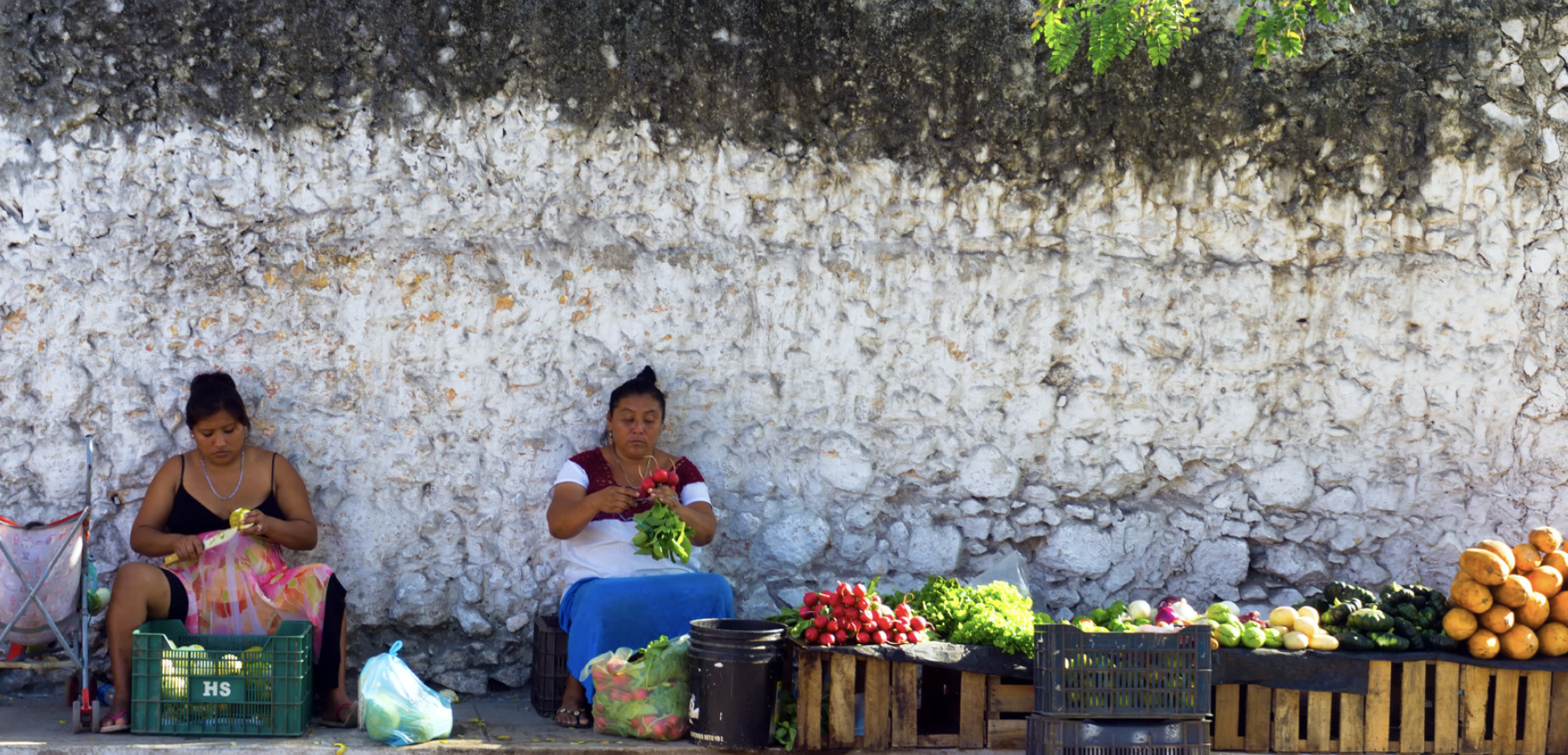 Women in Mexico at the market