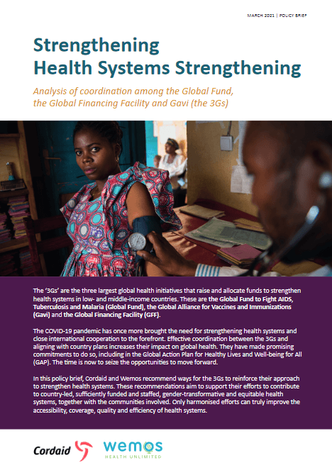 Building strong health systems: An analysis of coordination among the Global Fund, the Global Financing Facility and Gavi