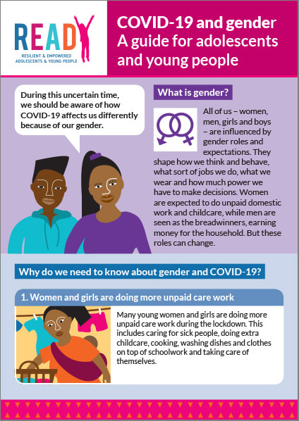 COVID-19 and gender: A guide for adolesecents and young people