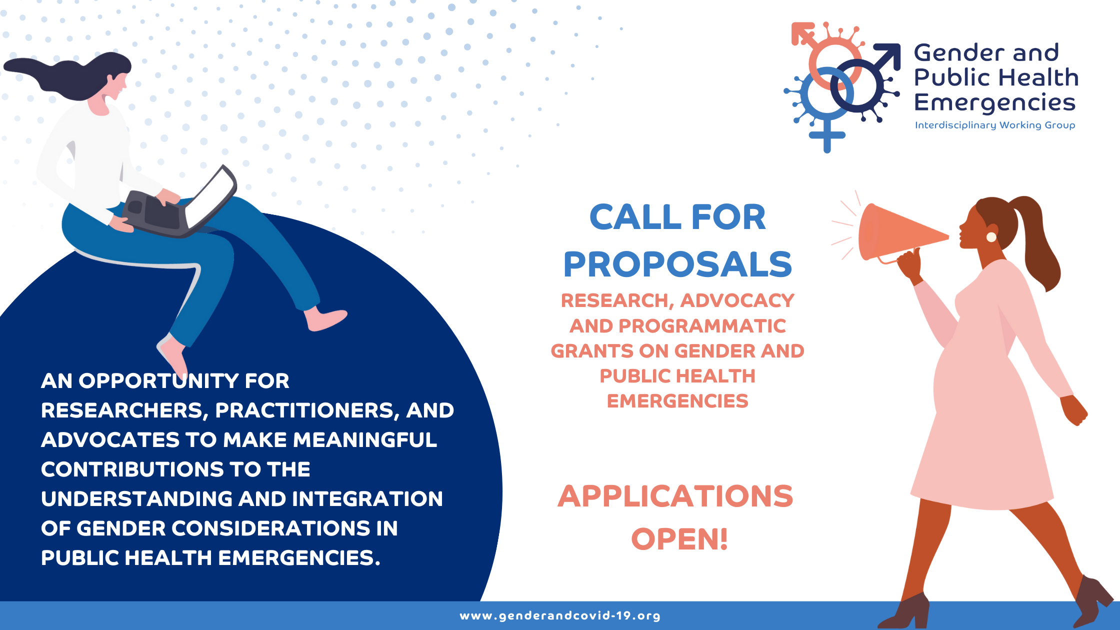 Call for proposals: Research, advocacy and programmatic grants on gender and public health emergencies