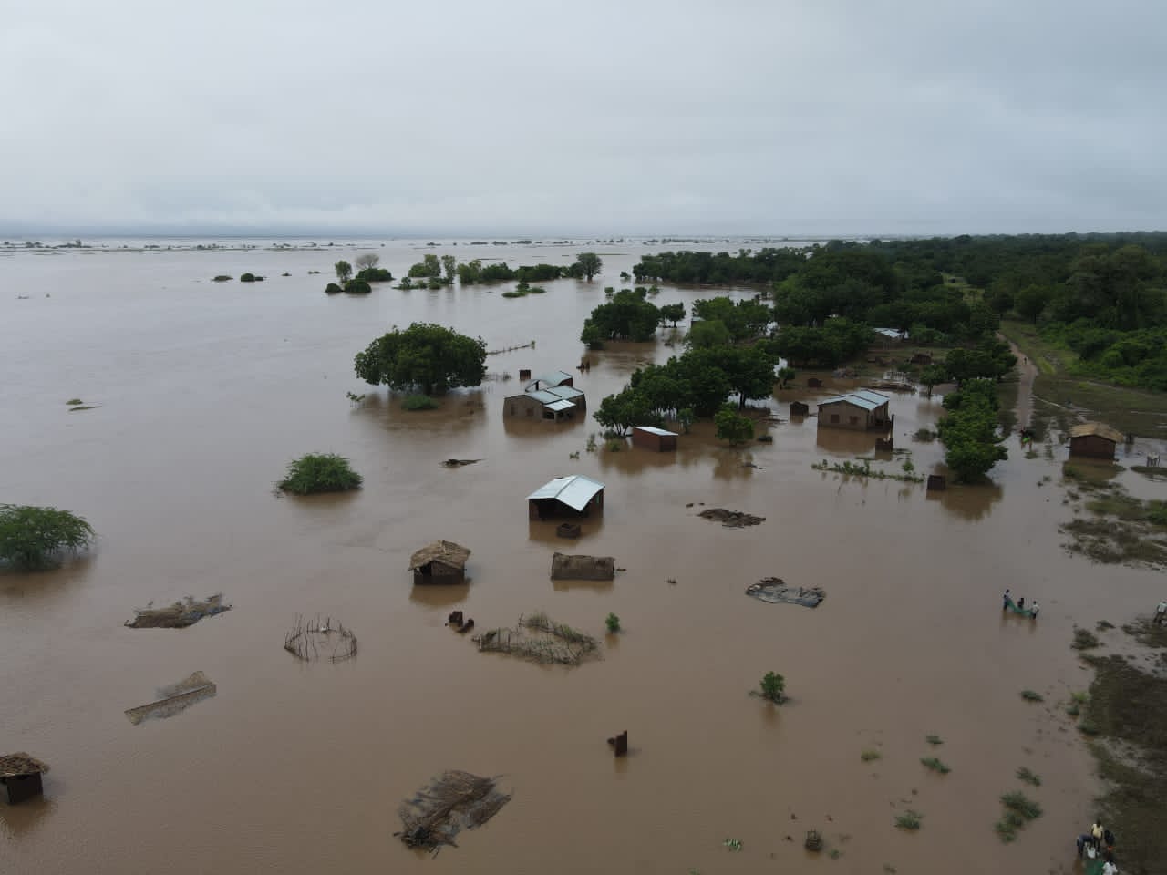 Image of devestation caused by Cyclone Freddy in Malawi